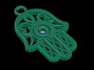 hamsa pendant Modello di stampa 3D