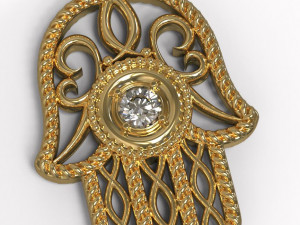 hamsa pendant Modello di stampa 3D