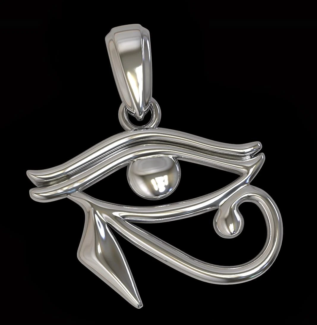 eye of horus pendant 3D Print Model .c4d .max .obj .3ds .fbx .stl .blend 
