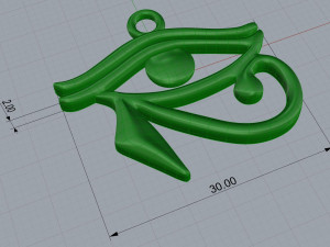 eye of horus pendant Modello di stampa 3D