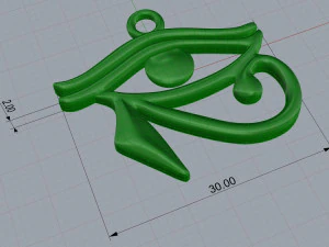 eye of horus pendant 3D Print Model