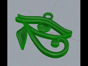 eye of horus pendant 3D Print Model