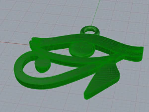 eye of horus pendant 3D Print Model