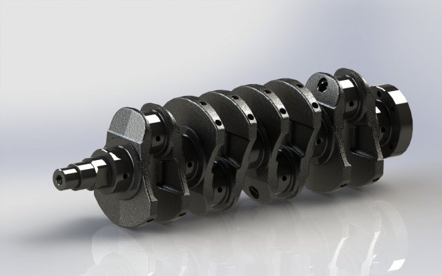 crankshaft real l4 Modèle 3D .c4d .max .obj .3ds .fbx .stl .blend 