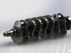 crankshaft real l4 3D-Modell