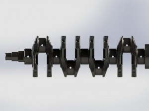 crankshaft real l4 Modèle 3D