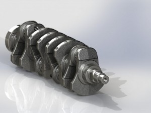 crankshaft real l4 Modèle 3D