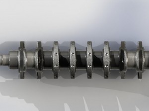 crankshaft real l4 Modèle 3D