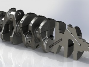 crankshaft real l4 Modèle 3D