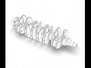 crankshaft real l4 Modèle 3D