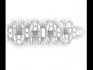 crankshaft real l4 Modèle 3D