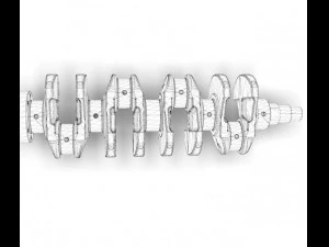 crankshaft real l4 3D Model