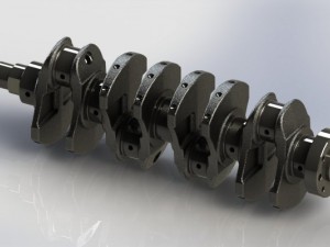 crankshaft real l4 Modèle 3D