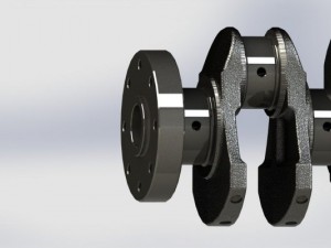 crankshaft real l4 Modèle 3D