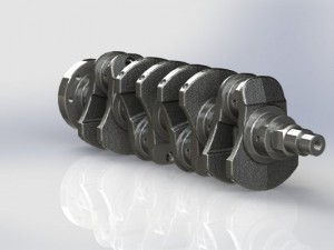 crankshaft real l4 Modèle 3D