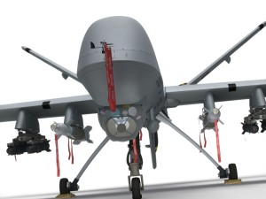 Mq-9 reaper military aircraft drone 3D Model