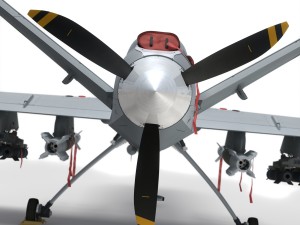 Mq-9 reaper military aircraft drone 3D Model