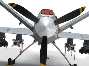 Drone de aeronave militar Mq-9 reaper Modelo 3D