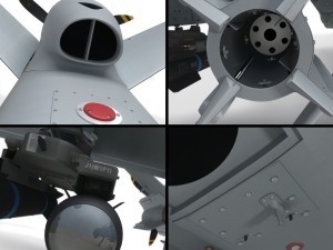Mq-9 reaper military aircraft drone 3D Model