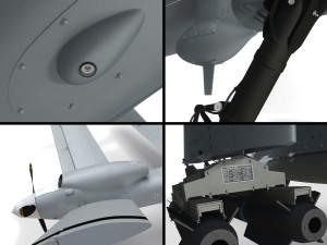 Mq-9 reaper military aircraft drone 3D Model