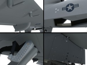 Mq-9 reaper military aircraft drone 3D Model