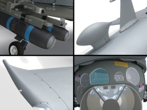 Mq-9 reaper military aircraft drone 3D Model