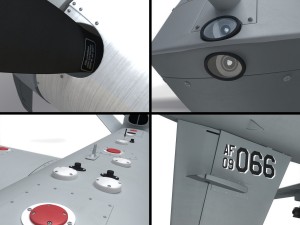 Mq-9 reaper military aircraft drone 3D Model
