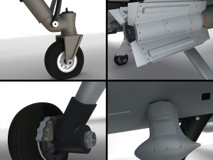 Mq-9 reaper military aircraft drone 3D Model