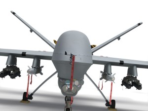 Mq-9 reaper military aircraft drone 3D Model