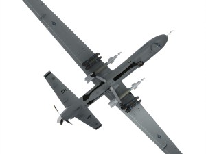 Mq-9 reaper military aircraft drone 3D Model