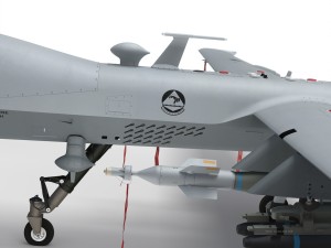 Mq-9 reaper military aircraft drone 3D Model