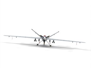 Mq-9 reaper military aircraft drone 3D Model