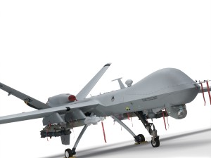 Mq-9 reaper military aircraft drone 3D Model
