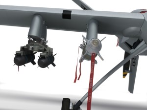 Mq-9 reaper military aircraft drone 3D Model