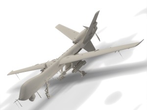 Mq-9 reaper military aircraft drone 3D Model