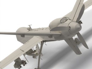 Mq-9 reaper military aircraft drone 3D Model