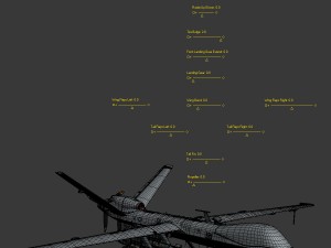 Mq-9 reaper military aircraft drone 3D Model