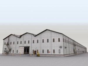 huge warehouse 3D-Modell