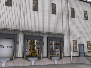 huge warehouse 3D-Modell