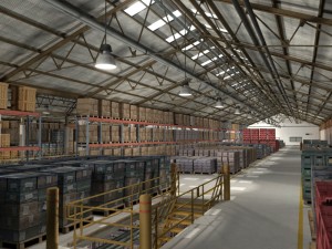 huge warehouse 3D-Modell
