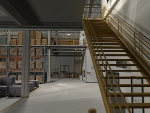 huge warehouse 3D-Modell