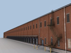 huge warehouse 3D-Modell