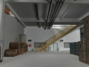huge warehouse 3D-Modell
