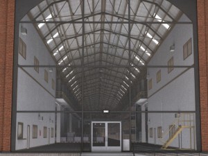 huge warehouse 3D-Modell