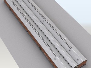 huge warehouse 3D-Modell