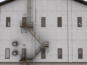 huge warehouse 3D-Modell
