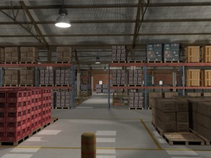 huge warehouse 3D-Modell