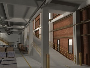 huge warehouse 3D-Modell