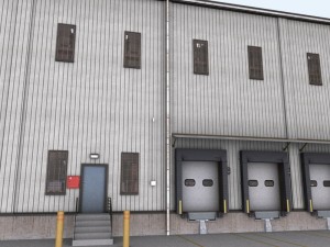 huge warehouse 3D-Modell