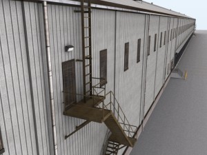 huge warehouse 3D-Modell